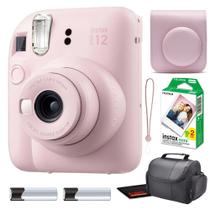 Câmera Instax Mini 12 Blossom Pink Fujifilm + 20 Filmes