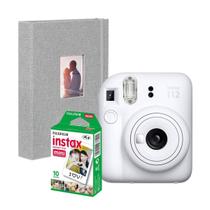 Camera Instax Mini 12 Branca com Filme 10 Fotos + Álbum