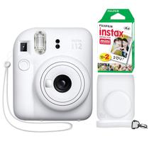 Câmera Instax Mini 12 Clay White + Estojo Minimate + Filme Instax (40 Fotos)