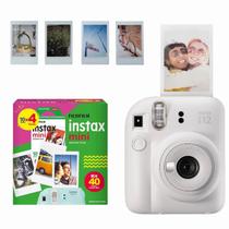 Câmera Instax Mini 12 Fujifilm Instantânea Branco + 40 Filmes