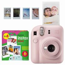 Câmera Instax Mini 12 Fujifilm Instantânea Rosa + 40 Filmes