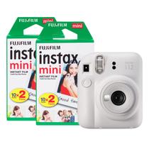 Câmera instax Mini 12 Instant Clay White com 40 fotos Câmera instax Mini 12 Instant Clay White com 40 fotos