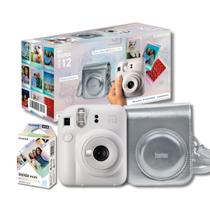 Câmera Instax Mini 12 Instantânea Branco com Bolsa e Filme Câmera Instax Mini 12 Instantânea Branco com Bolsa e Filme