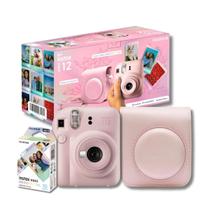Câmera Instax Mini 12 Instantânea Rosa com Bolsa e Filme Câmera Instax Mini 12 Instantânea Rosa com Bolsa e Filme