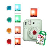Câmera Instax Mini 12 Verde com Lentes Color Instax Mini 4 cores - FujiFilm