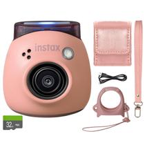 Câmera Instax Mini Fujifilm PAL Powder Pink com Acessório