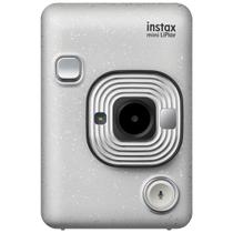 Câmera Instax Mini LiPlay Hybrid Fujifilm - Instantânea - Stone White