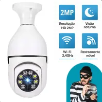 Câmera Inteligente 360 controle remoto direto pelo celular prático