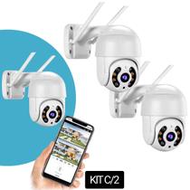 Câmera Inteligente Rotativa Wifi Ip A8 Externa Prova Dágua Full HD 1080P Áudio Infravermelho Detector de Movimento Câmera Inteligente Rotativa Wifi Ip A8 Externa Prova Dágua Full HD 1080P Áudio Infravermelho Detector de Movimento