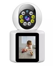 Câmera Inteligente Wi-Fi 4MP, com tela integrada e vídeo chamada