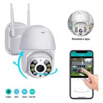 Câmera Inteligente Wifi Ip A8 Externa Prova Dágua APP Icsee Full Hd 1080p
