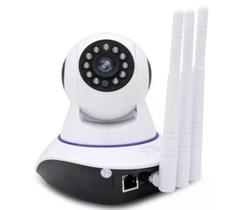Câmera Ip 3 Antenas Onvif Wifi Wireless Yoosee Visão Noturna Segurança Robô - IP Camera
