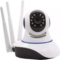 Câmera Ip 3 Antenas Wireless 3ª Geração Wifi C/visão Noturna Cor Branco Câmera Ip 3 Antenas Wireless 3ª Geração Wifi C/visão Noturna Cor Branco