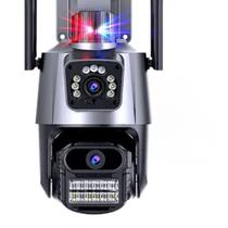 Câmera IP 4K Com Lente Dupla E Sistema De Alerta Luminoso