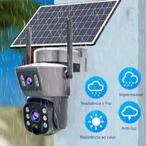 Câmera IP 4K Externa com Painel Solar Integrado