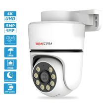 Câmera IP 4K POE PTZ Ao Ar Livre Colorida Visão Noturna AI Detecção De Movimento Slot SD De Áudio