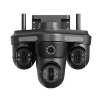 Câmera IP À Prova d'Água 6K 12MP Para Exterior Com WiFi, Zoom De 10X, Três Lentes E Detecção De Câmera IP À Prova d'Água 6K 12MP Para Exterior Com WiFi, Zoom De 10X, Três Lentes E Detecção De