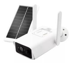 Câmera Ip Bullet Segurança Wifi Ip66 Energia Solar Full Hd Cor Branco Câmera Ip Bullet Segurança Wifi Ip66 Energia Solar Full Hd Cor Branco