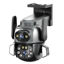 Câmera Ip Com Lente Dupla Rotação 360 Tela Dupla 4K Visão Noturna KP-CA209