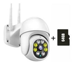 Câmera Ip De Segurança Wifi 1080p Externa 360 + Cartão Sd