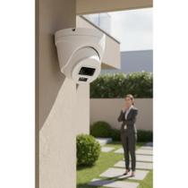 Câmera IP Dome Full HD 2MP PoE Exterior IP67 Branca Câmera IP Dome Full HD 2MP PoE Exterior IP67 Branca