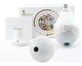 Câmera Ip Espiã Lâmpada Vr 360 Panorâmica Wi-fi Bocal Luz - v380