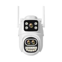 Câmera IP Externa 6K 12MP HD WiFi Com Zoom De 8x E Tela Dupla PTZ Para Vigilância Residencial Vídeo Câmera IP Externa 6K 12MP HD WiFi Com Zoom De 8x E Tela Dupla PTZ Para Vigilância Residencial Vídeo