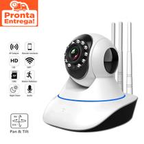 Câmera IP Full HD 360º com Áudio Bidirecional, Alarme, Sensor de Movimento e Visão Infravermelha