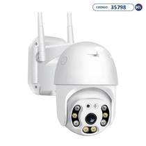 Câmera IP Full HD com Conexão Wi-Fi e Microfone Integrado - Branco