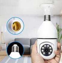 Camera Ip Giratoria 360 C Wifi Lampada Segurança Externa Hd