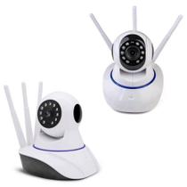 Câmera Ip Hd 720 Sem Fio Wifi 360 Três Antenas