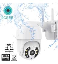 Câmera IP Icsee Prova D'água Infravermelho Externa Wifi Hd 3