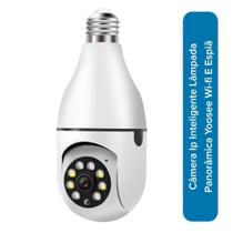 Camera Ip Inteligente Lampada Panoramica Yoosee Wifi E Espiã compativel C/ Alexa E Google - Ekaza