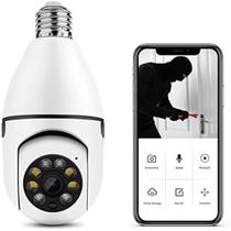 Câmera Ip Inteligente Lâmpada Panorâmica Yoosee Wifi E Espiã