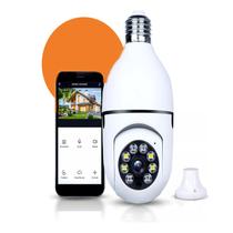 Camera Ip Lâmpada Vr360 Espia Wifi V380 Garagem Sala Casa CMRIP0