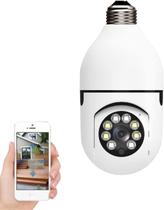 Câmera IP Lâmpada WiFi Full HD Visão Noturna 360 Inteligente para Segurança Câmera IP Lâmpada WiFi Full HD Visão Noturna 360 Inteligente para Segurança