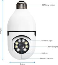 Câmera Ip Lâmpada Wifi Full Hd Visão Noturna Câmera Ip Lâmpada Wifi Full Hd Visão Noturna