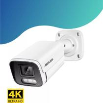 Câmera Ip Poe 8mp 4K lente 3.6mm Ip67 poe h.265 onvif Asecam