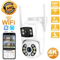 Câmera IP PTZ Externa 4K Wifi 8MP Com Lentes Duplas E Telas Duplas Detecção Humana Por IA CCTV Sem Câmera IP PTZ Externa 4K Wifi 8MP Com Lentes Duplas E Telas Duplas Detecção Humana Por IA CCTV Sem