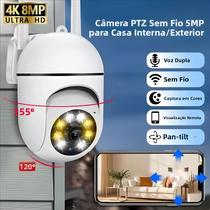 Câmera IP PTZ WiFi 3MP Com Visão Noturna Colorida, Vigilância Sem Fio, Rastreamento Automático, CCTV Câmera IP PTZ WiFi 3MP Com Visão Noturna Colorida, Vigilância Sem Fio, Rastreamento Automático, CCTV