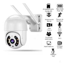 Câmera IP Robot Controle PTZ WIFI Onvif Full HD 2MP 1080P IP64 Resistente à Água IR 30 mts