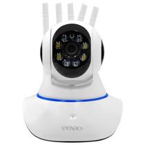 Camera IP Satellite A-CAM006 com Wi-Fi e Microfone - Branca Camera IP Satellite A-CAM006 com Wi-Fi e Microfone - Branca