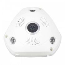 Camera Ip Seguranca Hd 360 Wifi Lente Olho De Peixe 1,3 Mp