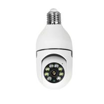 Camera Ip Segurança Lampada Panoramica Wifi Espia - Jortan