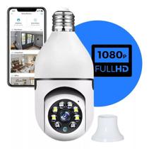 Camera Ip Segurança Lampada Panoramica Wifi Espia