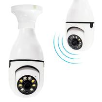 Câmera Ip Segurança Lâmpada Vr360 Panorâmica Wifi E Função