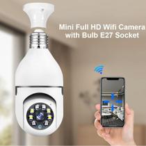 Camera Ip Segurança Lampada Yoosee Panoramica Espia Sensor Proteção