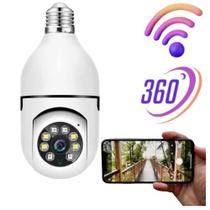 Câmera Ip Segurança Lâmpada YOOSEE Panorâmica Wifi 360 encaixe bocal rosca full HD visão noturna