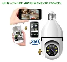 Camera Ip Segurança Lampada Yoosee Panoramica Wifi1080 Espiã Bivolt