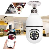 Camera Ip Segurança Wifi Lampada Panoramica Giro Rastreio Espia